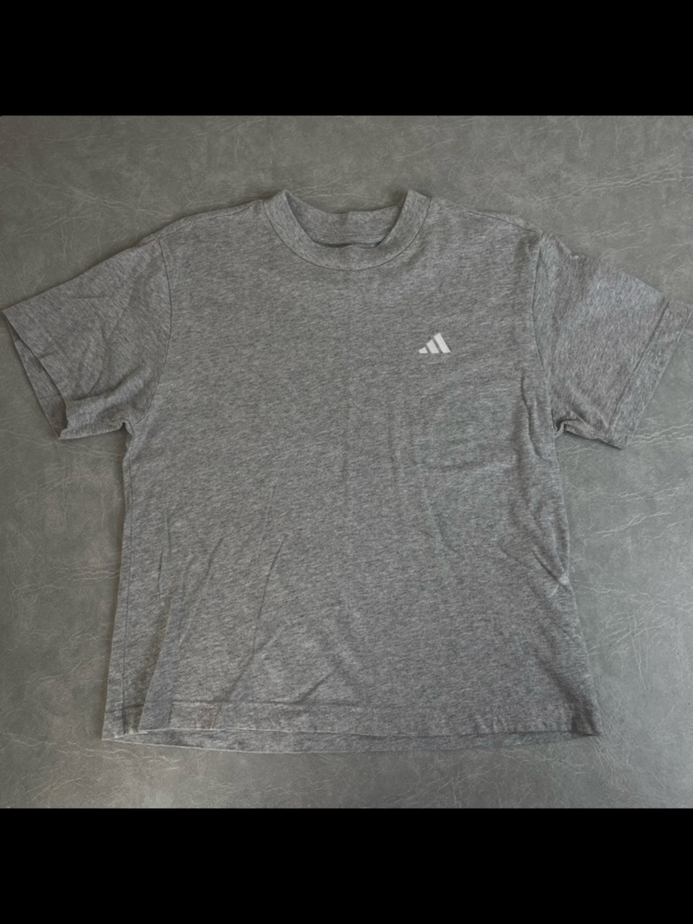 Adidas Women's Gray Short Sleeve Cropped Tee